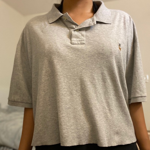 Ralph Lauren polo crop top (brandy Melville) - Picture 2 of 4